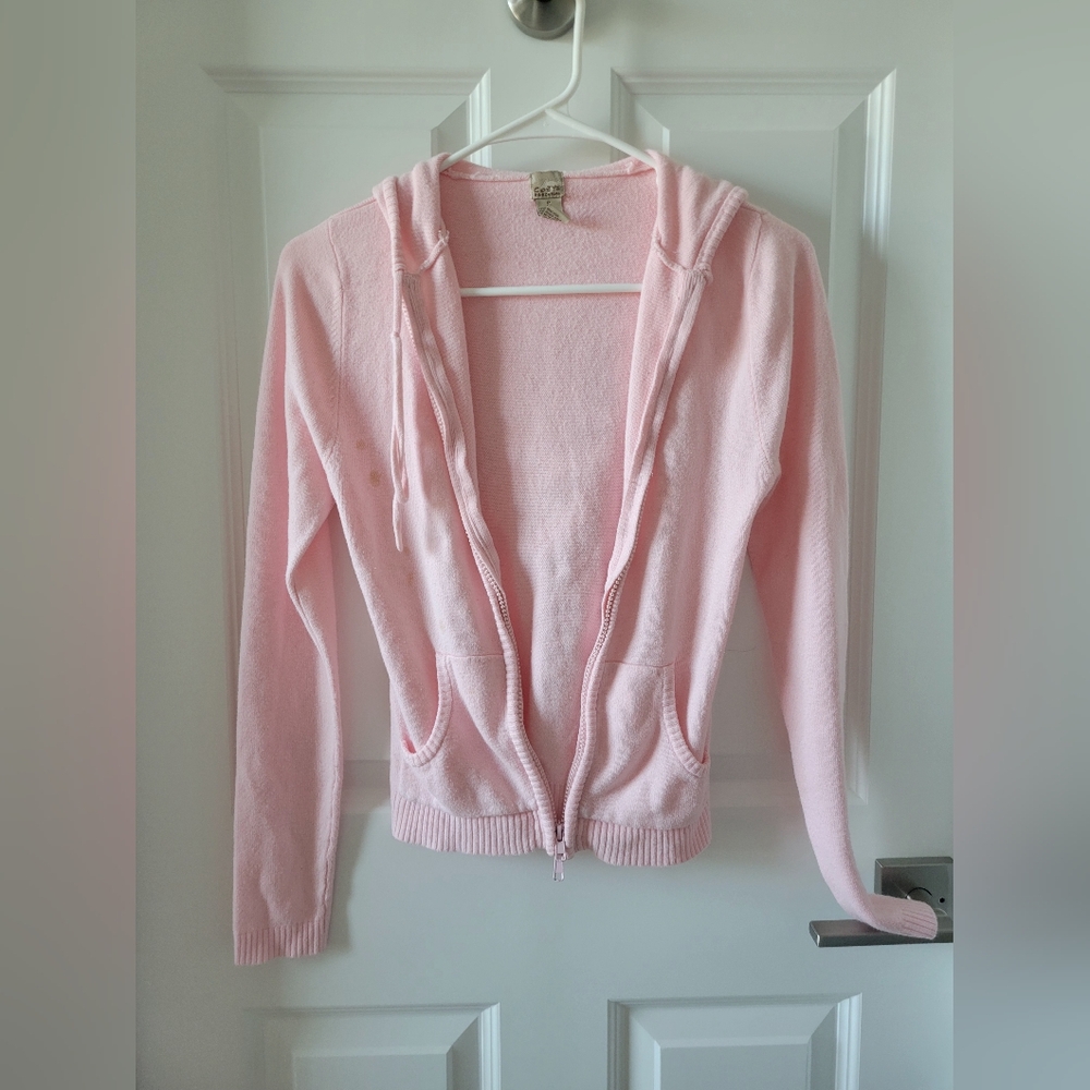 Pink Hooded Cardigan for Women